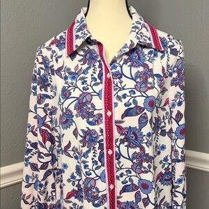 Nanette Lepore Floral Button-Up Blouse - NWT